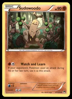 Pokemon TCG Uncommon Regular sudowoodo - Image 1