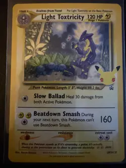 LIGHT TOXTRICITY SWSH137 HOLO P SWORD & SHIELD PROMO POKEMON NM/M - Image 1