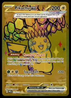 Pokemon TCG Prismatic Evolutions #179/131 Pikachu EX LP+ - Image 1