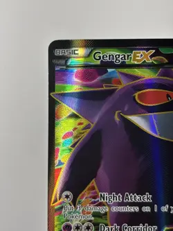 2014 Pokemon Gengar EX 114/119 XY Phantom Forces (Light Play Read Description) - Image 3