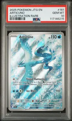 2025 Pokemon SV Journey Together Illustration Rare Articuno #161 PSA 10 - Image 1
