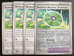Technical Machine Evolution 178/182 x4 Paradox Rift Pokemon Playset 1 RH 3 Reg - Image 1