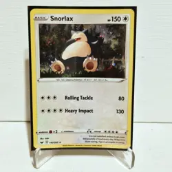 SNORLAX 140/202 COSMOS HOLO SWSH SWORD & SHIELD BASE SET PROMO POKEMON NM/M - Image 1