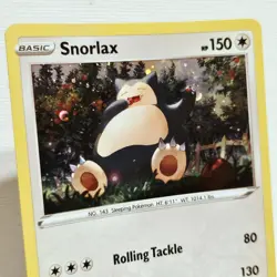 SNORLAX 140/202 COSMOS HOLO SWSH SWORD & SHIELD BASE SET PROMO POKEMON NM/M - Image 3