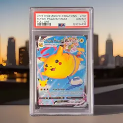 Pokemon Flying Pikachu VMAX Celebrations 007/025 Holo Ultra Rare PSA GEM MT 10 - Image 1