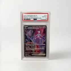 Pokemon Team Rocket's Mewtwo ex Special Illustration Rare Holo PSA 10 231/182 - Image 1