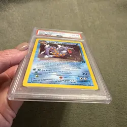 2000 Pokemon Rocket PRERELEASE: DARK GYARADOS-HOLO #8/82 PSA 8 - Image 4
