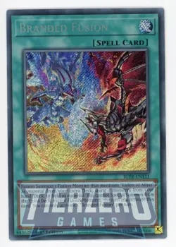 Yugioh BLTR-EN111 Branded Fusion Secret Rare 1st Edition NM/LP - Image 1