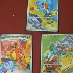 Pokemon 2026 Squirtle Charmander Bulbasaur First Partner Illustration Promo - Image 2