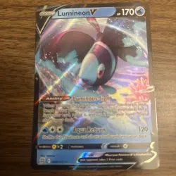 Pokemon TCG Lumineon V Ultra Rare Brilliant Stars 040/172 Full Art NM/M - Image 3