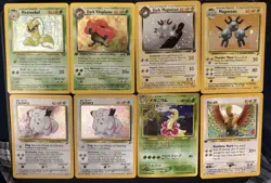 Pokemon TCG Holo Rare Vintage Lot Wizards Victreebel Magneton Clefairy - Image 1