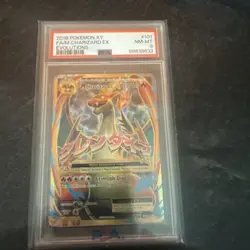 2016 POKEMON XY EVOLUTIONS #101 FULL ART/M CHARIZARD EX PSA 8 - Image 1