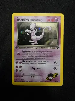 Rocket's Mewtwo Gym Challenge Holo First Edition 14/132 - Image 1