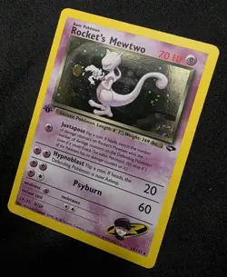 Rocket's Mewtwo Gym Challenge Holo First Edition 14/132 - Image 3