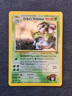 Erika's Venusaur - 4/132 - Cosmos Holo - Swirl - Gym Challenge (2000) - Pokemon - Image 1