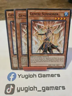 Yu-Gi-Oh Gemini Summoner X3 Different Sets 1st Edition Common Light Played - Image 1