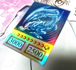 Blue-Eyes White Dragon 4kids YuGiOh Foiled Doujin Card Eng Art - NM * READ ** - Image 2
