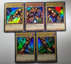Exodia The Forbidden One Full Set Ultra Rare YGLD Set 1st Edition YuGiOh NM - Image 1
