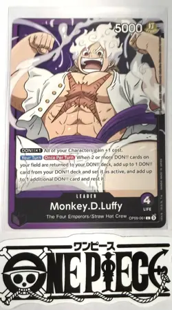 One Piece OP09-061 L Monkey.D.Luffy - Leader - English - TCG - NM/M - Image 1
