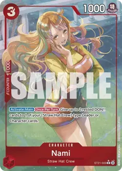 One Piece Nami (Parallel) (ST21-009/33) Starter Deck 21 EX Gear 5 NM FOIL - Image 1