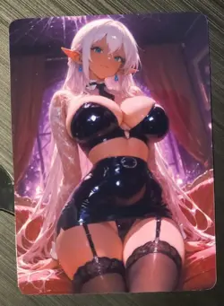 Girl # 30 Oppai Goddess Story Full Art Glossy Anime Trading Card Waifu TCG ACG - Image 1