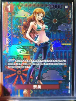One Piece Chinese Card Game Nami OP01-016 SP Awakening of the New Era Card NM - Image 1