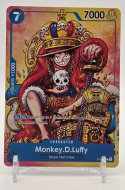 One Piece TCG - Promo Sealed - Luffy P-043 - V.3 2nd Anni Stamped- English - Image 2
