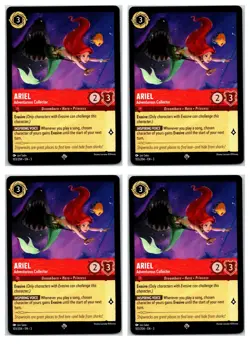 #103 Ariel Adventurous Collector Super Rare PLAYSET x4 2024 Lorcana Inklands 4x - Image 1