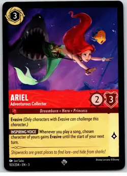 #103 Ariel Adventurous Collector Super Rare PLAYSET x4 2024 Lorcana Inklands 4x - Image 4