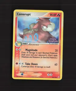 Camerupt 36/110 EX Holon Phantoms Reverse Holo Pokemon Card DMG - Image 1