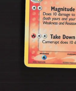 Camerupt 36/110 EX Holon Phantoms Reverse Holo Pokemon Card DMG - Image 5