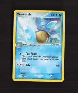 Wartortle 43/100 EX Crystal Guardians Reverse Holo Stamped Pokemon Card DMG - Image 1