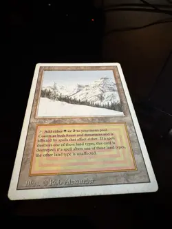 Magic: The Gathering Taiga Land Card Red Green Rob Alexander Wizards - Image 4