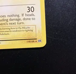 Pokemon TCG XY Evolutions: Flying Pikachu Secret Rare Card #110/108 - Image 5