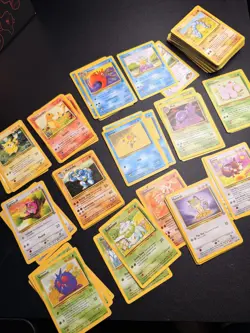 Vintage Pokemon Card Lot Fossil & 100+ LP/MP/HP with Duplicates - Image 1