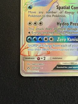 Palkia GX 165/156 Ultra Prism Secret Rare NM Rainbow Pokemon Card - Image 5