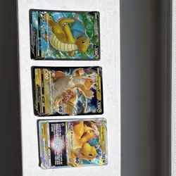 Pokemon Dragonite V & VSTAR Full Art Foil Card Lot 3x Pokemon GO Set - Image 1