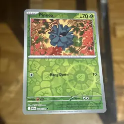 Pineco 004/182 Reverse Holo SV10: Destined Rivals Pokemon Card - Image 1