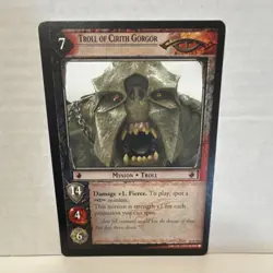 Decipher Troll of Cirith Gorgor Minion Lord of the Rings TCG Card 10R101 - Image 1