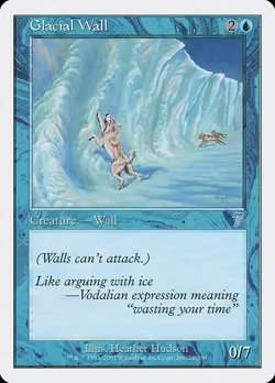 MTG 7th Edition --- GLACIAL WALL --- Uncommon! NM! Magic the Gathering! - Image 3