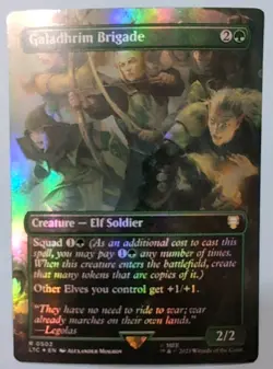 Galadhrim Brigade (Borderless) LOTR Foil MTG Magic the Gathering - Image 1