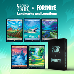 MTG SEALED Secret Lair x Fortnite: Landmarks and Locations Foil Edition - Image 1