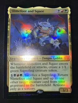 Slimefoot and Squee Prerelease FOIL March of the Machine P 0447 NM English - Image 2
