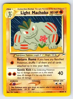 Light Machoke 49/105 2002 Neo Destiny Pokemon Card TCG WOTC Vintage Uncommon Lp - Image 1