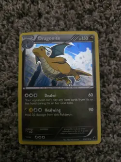 Pokemon Dragonite Holo Plasma Freeze 83/116 Stage 2 150 HP Dragon Tail Card - Image 1