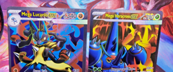 Pokemon Mega Lucario ex Ultra Rare Full Art 160 Evolution Holo w/Bonus Heracross - Image 4
