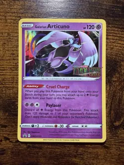 Pokemon Galarian Articuno SWSH123 Evolving Skies Promo Holo - Image 1