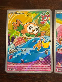 Pokemon First Partner Illustration Collection | Gen 7 Starters Set Of 3 NM Alola - Image 2