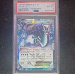 Pokemon Lugia EX Legendary Treasures Holo Ultra Rare PSA 8 102/113 2013 - Image 1