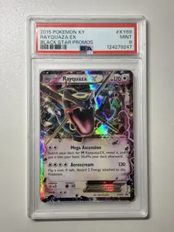 2015 Pokemon Shiny Rayquaza EX #XY69 XY Black Star Promo Holo Rare PSA 9 Mint - Image 1